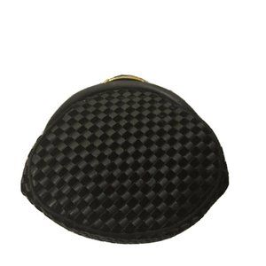 Bottega Veneta Intrecciato Pochette Shoulder / Clutch Bag Black Satin / Velvet